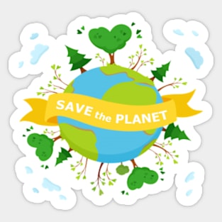 SAVE THE PLANET T-SHIRT FOR EARTH DAY 50th ANNIVERSARY Sticker